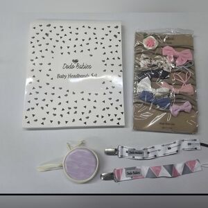 Baby girl nylon headbands gift set NEW